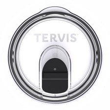 Tervis Slider Lid Made in USA Double Walled Fits 30oz Stainless Steel, Clear picture