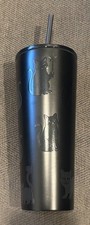 2026 Starbucks Halloween BLACK CAT 23 Oz. Cold Cup Tumbler - RARE picture