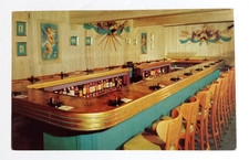 Vintage Valentino's Restaurant Cocktail Bar Wildwood NJ Litho Postcard picture