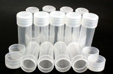 100Pcs 5ml Volume Plastic Small Bottle Vial Storage Container Sample Collection picture