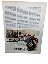 Vintage 1976 Adidas Olympic Pacesetters Print Ad Sports Advertising picture