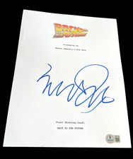 MICHAEL J FOX SIGNED AUTOGRAPH MOVIE SCRIPT BACK TO THE FUTURE BECKETT BAS COA F picture