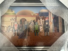 Collector Pins -  Rare Star Wars Cantina 4 Pin Set Framed w/ Wire Hanger (New) picture