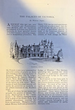 1892 Queen Victoria's Palaces Balmoral Castle Osborne House Windsor Castle picture
