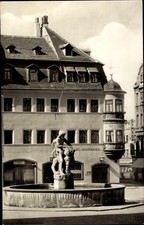 Postcard Gera in Thuringia, market, Simsonbrunnen, pharmacy dungeon - 5088214 picture