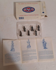 Liberty Falls Americana Pewter Collection 6 Figurines Louden Miner Snake Eye etc picture