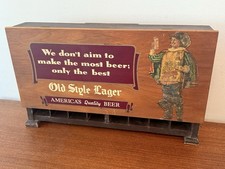 1940s HEILMAN’S OLD STYLE LAGER BEER Cigarette Back Bar Dispenser SIGN Rare picture