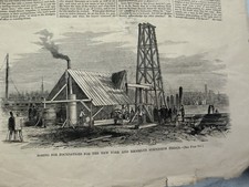 Harper’s Weekly Newspaper 1867 Brooklyn Bridge Suspension & More New York picture