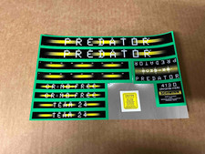 Schwinn Approved Predator BMX Team 24 Bicycle Bike Green Black Decal Set picture