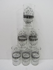 6 Vtg Collectible Glasses Warrington Meeting House Rossville PA Rutter Bros. picture