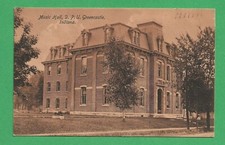 Music Hall, DePauw Univ. used 1907 Sepia RPPC picture