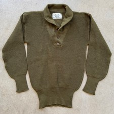 Named WWII 1944 US Army High Neck Wool Jeep Sweater Lt Col Boerem 32nd Infantry picture