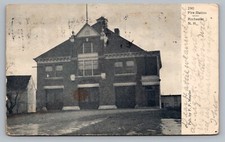 1906 Rochester New Hampshire Fire Station House FP Meader NH UDB  Postcard C14 picture