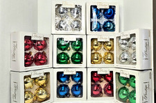 Vintage Prestige Shatterproof Christmas Ornaments Lot 10 Boxes Shiny Ball Bauble picture