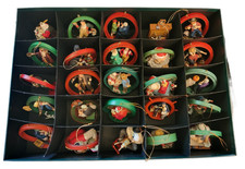 25 VTG Norman Rockwell Merry Christmas Ornament Collection Danbury Mint w/COA picture