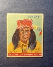 1933 R73 Goudey Indian Gum Trading Card #40 Dutchy (Nice Color & Centering) picture