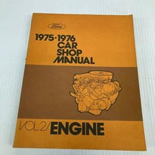 Ford 1975-76 Car Shop Manual Vol 2 Engine FoMoCo 1975 picture