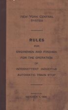 Vintage 1935 The New York Central Railroad - Rules - Automatic Train Stop picture