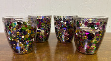 Vintage Tervis Tumbler Sequin Confetti Glitter Kaleidoscope Double Wall Acrylic picture