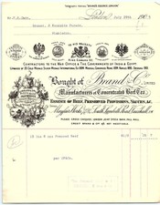 1905 London Brand & Co. Beef & Provisions Billhead picture