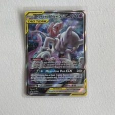  Mewtwo & Mew GX SM191 Black Star Promo Full Art Tag Team Holo NM (ends 30/6/26) picture