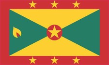 5in x 3in Grenada Flag Magnet Car Truck Vehicle Magnetic Sign picture