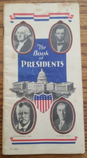 Vintage 1936 The Book of Presidents Booklet - Amsterdam Printing NY Collectible picture