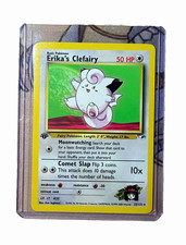 Wizards of the Coast 2000 Pokémon Gym Heroes 1st Edition Erika's Clefairy #25 picture