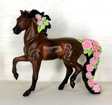 OOAK Custom Breyer Stablemate G2 Morgan. Bay with Pink Roses picture