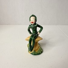 Vintage Millesan Drews Pixie Potters Elf Pixie Sitting on Mushroom Figurine picture