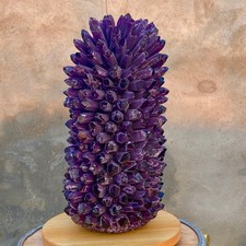 28.54LB New find purple phantom crystal quartz cluster mineral specimen healing picture