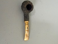 Vintage Jobey Sandblasted Briar Smoking Pipe with Pearlized Stem picture