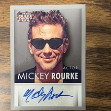 Panini 2015 Panini America Mickey Rourke Autograph Insert Card S-MR picture