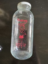 Vintage Tropicana Orange Juice 32oz Glass Bottle With Cap picture