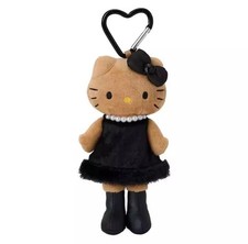 Sanrio Hello Kitty Long Legs Kawaii Dolls Black Pink Leopard Bag Charm Keychain picture