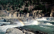 Kootenai Falls, Montana, Nature, Tourism Postcard picture