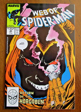 Web of Spider-Man #38 (1988) RAW - SIGNED Joe Rubinstein (Unique Smoke Placement picture