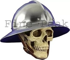 Medieval Kettle Hat 13thCentury withLeather Liner Viking Helmet Knight Halloween picture