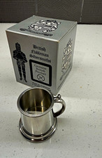British Nobleman Silversmiths Pewter Metal Tankard Mug Cup with Box picture
