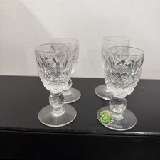 Waterford Crystal Cordail Glass Colleen Pattern Short Ball Shaped Stem 3.5
