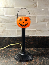Vintage Halloween Blow Mold Jack-O'-Lantern Pumpkin Candolier picture