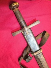 antique Shamshir Kilic Tulwar Sudanese Kaskara Tuareg Sword Niger 19th picture