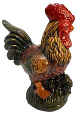 Rooster Chicken Ceramic Figurine Rustic Farmhouse Home Decor Bright Colors picture