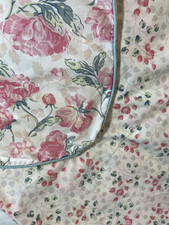 Vintage Laura Ashley Peony Peaseblossom Duvet Cover~93x98~Oversize Queen picture