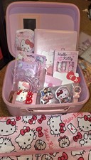 Sanrio Hello Kitty Pink Hard Case Bag with Accessories & stationery items picture