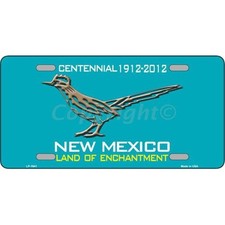 Smart Blonde LP-1941 Road Runner Teal New Mexico Novelty Metal License Plate picture