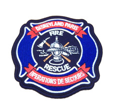 An Unusual DISNEYLAND PARIS Fire & Rescue Uniform Embroidered Patch picture