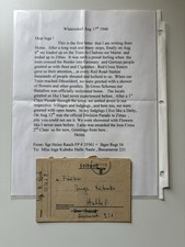Original Translated WWII German Feldpost Letter 1940 Iron Cross Mention picture