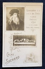 1890’s SUCHARD CHOCOLAT LEONARDO DA VINCI *ROOKIE CARD* LAST SUPPER POP 0 SCARCE picture