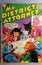 Mr. District Attorney #66 VG+ 2nd to Last Issue, DC 1958 picture